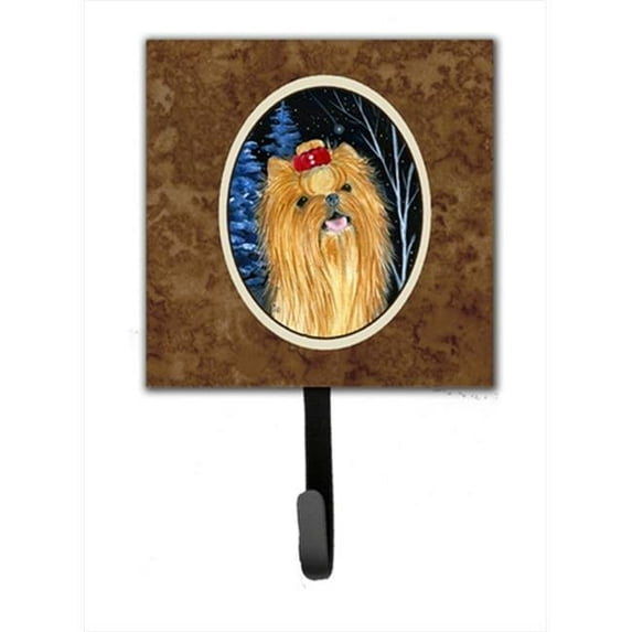 Starry Night Yorkie Leash Holder Or Key Hook