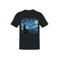 thumbnail image 1 of Starry Night by Vincent Van Gogh Men's T-shirt, 1 of 3
