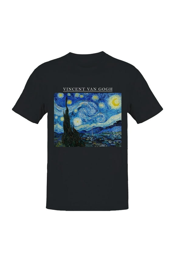 Starry Night by Vincent Van Gogh Men's T-shirt