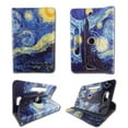 thumbnail image 1 of Starry Night folio tablet Case for Polaroid  8 inch android tablet cases 8 inch  Slim fit standing protective rotating universal PU leather standing cover, 1 of 1