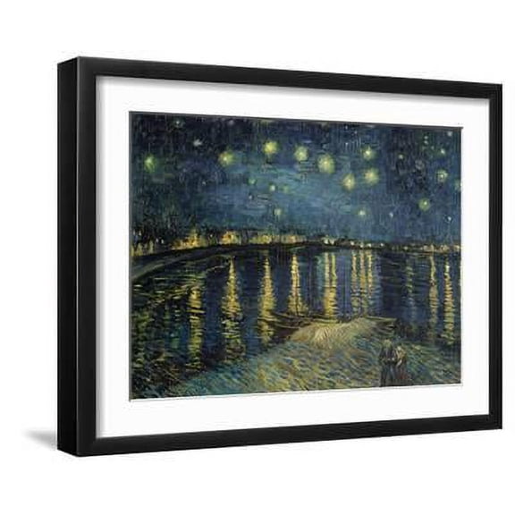 Starry Night over the Rhone, c.1888, Scenic Framed Art Print Wall Art by Vincent van Gogh Sold by Art.Com