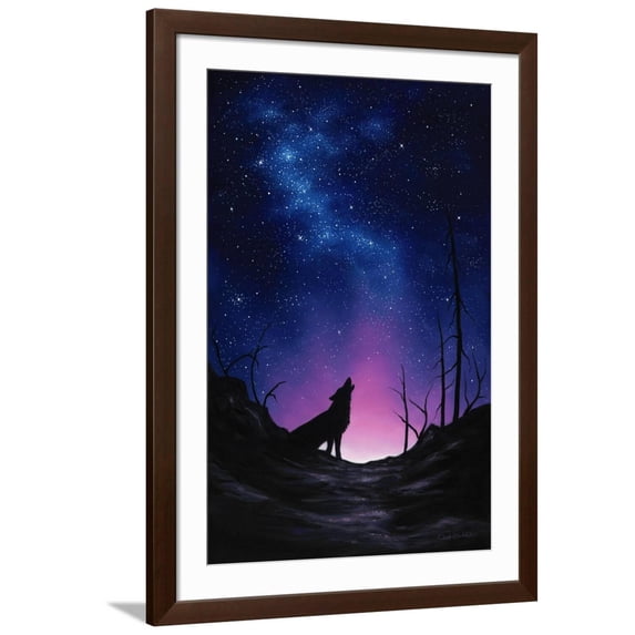 Art.com Starry Nights Giclee Print by Chuck Black, Brown Frame Wall Art, 32" x 44"
