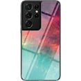 thumbnail image 1 of Starry Painted Tempered Glass Phone Case for Samsung Galaxy Note 20 Ultra 10 Pro 9 A33 A53 A73 5G, Lens Protection Shockproof Back Cover(A,Note 9), 1 of 8