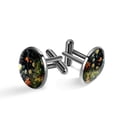 thumbnail image 1 of Starry Plants Elegant Silver Jewelry Men Cufflink for Formal Attire Made of Stainless Steel for Business Meetings, 1 of 6