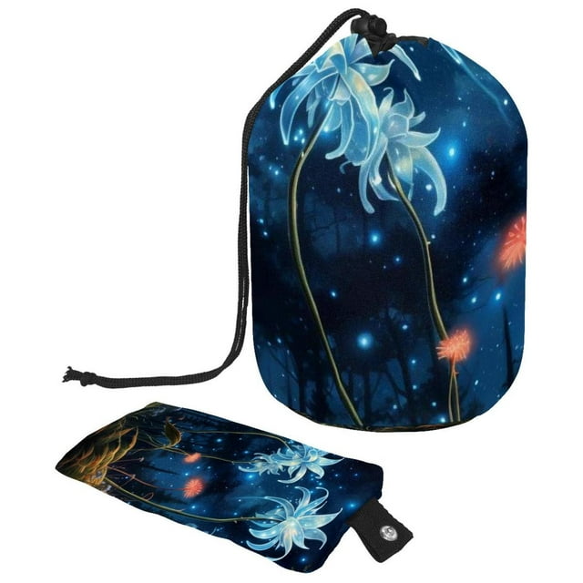 Starry Plants Portable Drawstring Foldable Travel Shower Bags Wash Bag