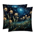 thumbnail image 1 of Starry Plants Set of 2 Velvet Throw Pillow with Unique Patterns - 16x16, 18x18, 20x20 Inches for Various Occasions - Pillows Covers Throw Pillow Inserts Pillow Inserts, 1 of 6