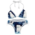 thumbnail image 1 of Starry Polar Bear Swim Wear Bikini Set with Detachable Sponge & Adjustable Strap, Two-Pack for Versatile Swimming Suit Styles, 1 of 6