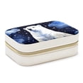 thumbnail image 1 of Starry Polar Bear Velvet Portable Travel Organizer with Removable Compartment – Gift Idea, Jewelry Organizer, Storage Box, and Bracelet Holder, 1 of 7