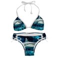 thumbnail image 1 of Starry Shark Detachable Sponge Adjustable Strap Bikini Set Swimsuit, Two-Pack - Beach and Pool Ready, 1 of 6