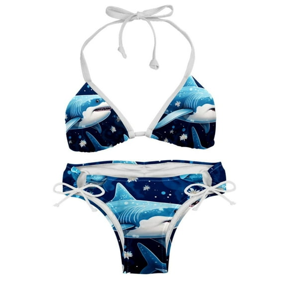 Starry Shark Detachable Sponge Adjustable Strap Bikini Set Two-Pack Swimsuit Swim Suits Swim Wear