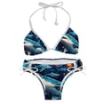 thumbnail image 1 of Starry Shark Detachable Sponge Adjustable Strap Bikini Set Two-Pack Swimsuit Swim Suits Swim Wear, 1 of 6