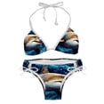 thumbnail image 1 of Starry Shark Detachable Sponge Adjustable Strap Bikini Set Two-Pack Swimsuit Women Bikini Sets, 1 of 6