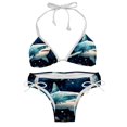 thumbnail image 1 of Starry Shark Detachable Sponge Adjustable Strap Bikini Set Two-Pack for Any Summer Scene, 1 of 6