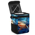 thumbnail image 1 of Starry Shark Foldable Mini Trash Can for Car with Lid, Leak-Proof, and Hanging Storage Bag - Car Trash Can, 1 of 6