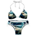 thumbnail image 1 of Starry Shark Swimsuit Bikini Set with Detachable Sponge and Adjustable Strap, Two-Pack, for Beach and Pool Parties, 1 of 6