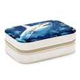 thumbnail image 1 of Starry Shark Velvet Portable Jewelry Stand with Removable Compartment – Display Case, Organizer, and Gift, 1 of 7