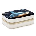 thumbnail image 1 of Starry Shark Velvet Portable Storage Box with Removable Compartment: Display Case, Jewelry Box, and Jewelry Stand - Gift, 1 of 7