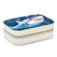 thumbnail image 1 of Starry Shark Velvet Portable Storage Box with Removable Compartment: Gift-Ready Organizer for Bracelets, Necklace, and Jewelry, 1 of 7
