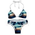 thumbnail image 1 of Starry Shark Women's Bikini Set with Detachable Sponge and Adjustable Strap - Two-Pack | Ideal for Swimming and Beach Scenes, 1 of 6