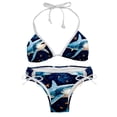 thumbnail image 1 of Starry Shark Women's Detachable Sponge Adjustable Strap Bikini Set Swimsuit - Two-Pack for Beach Pool Party, 1 of 6