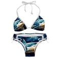 thumbnail image 1 of Starry Shark Women's Swimsuit Bikini Set with Detachable Sponge, Adjustable Strap, Two-Pack - Ideal for Beach, Pool, Swim Parties, 1 of 6