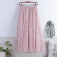 thumbnail image 1 of Starry Skirt With Sequins Women’s High Waist Long A Line Midi Skirt Elegant Sheer Maxi Dress For Party And Evening Wear 80s Skirt Preppy Skirts Denim Skirts plus Size Leather Pencil Skirt Skirt with, 1 of 6