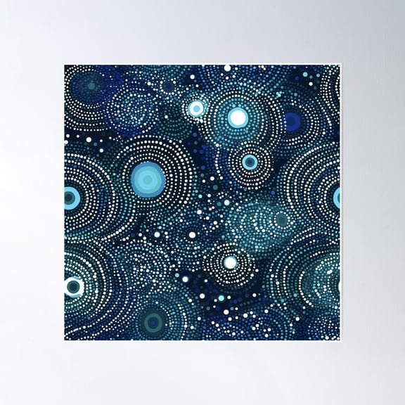 Starry Sky (A) Poster Wall Art, Modern Wall Decor, 16x16 UNFRAMED