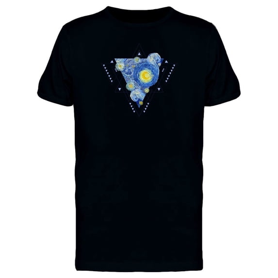 Starry Sky Abstract Triangles Tee Men's -Image by Shutterstock