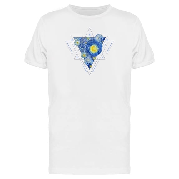 Starry Sky Abstract Triangles Tee Men's -Image by Shutterstock
