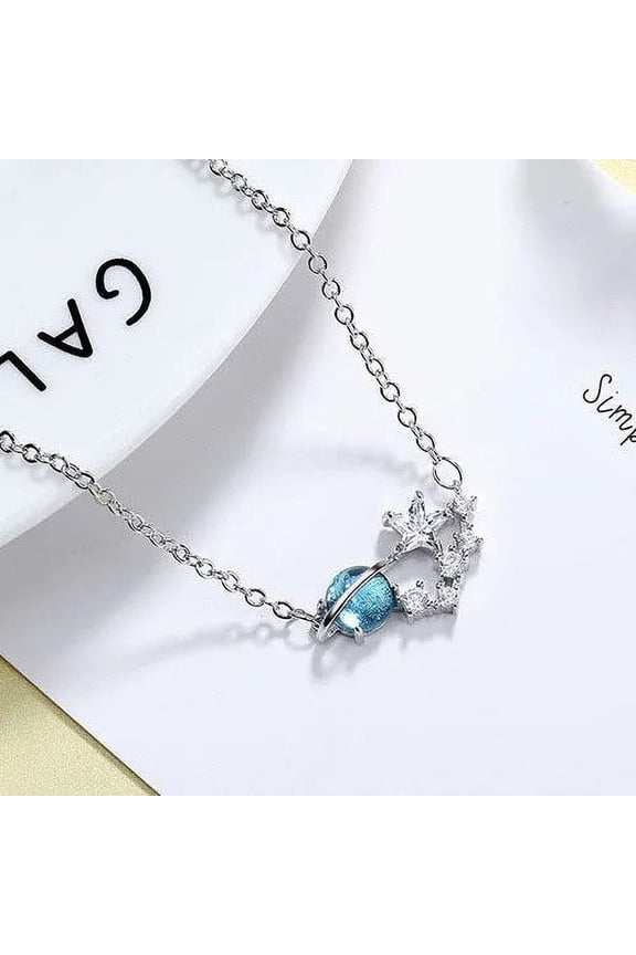 Starry Sky Bracelet: Unisex Alloy Star Charm Bracelet with Electroplated Meteor Design, Celestial Jewelry Gift