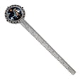 thumbnail image 1 of Starry Sky Dinosaur Vintage Silver Lace-Edged Bookmark: the Gift for Book Lovers and Readers, 1 of 5