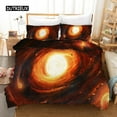 thumbnail image 1 of Starry Sky Duvet Cover Set Blue Orange Galaxy Starry Sky Theme Twin Bedding Set Microfiber Double K, 1 of 5