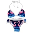 thumbnail image 1 of Starry Sky Flamingo Detachable Sponge Adjustable Strap Bikini Set 2-Pack Swimwear Swimsuit.SceneManagement Beach Pool Party Vacation., 1 of 6