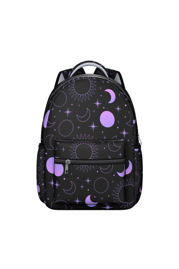 Starry Sky Gothic School Backpack - Waterproof & Stylish with Padded Back Panel for Teens