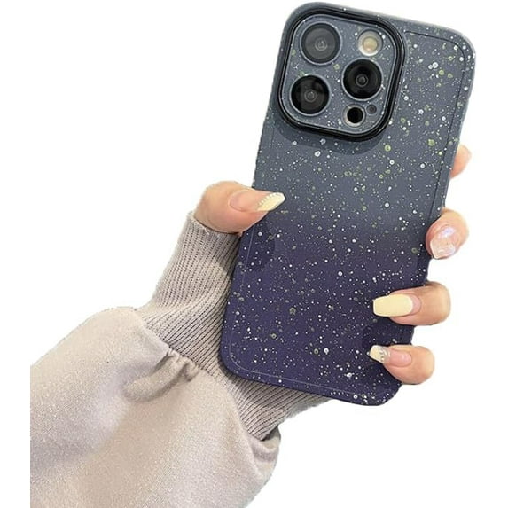 Starry Sky Gradient Candy Color Soft Phone Case Compatible with iPhone Case (Gray,iPhone 12 Pro Max)