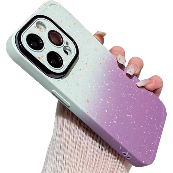 Starry Sky Gradient Candy Color Soft Phone Case Compatible with iPhone Case (White,iPhone 11 Pro)