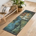 thumbnail image 1 of Starry Sky House Trees Gland Runner Rug Machine Washable Area Rugs Carpet Non Slip Entryway Mat for Bedroom Entryway Front Door, 1 of 7