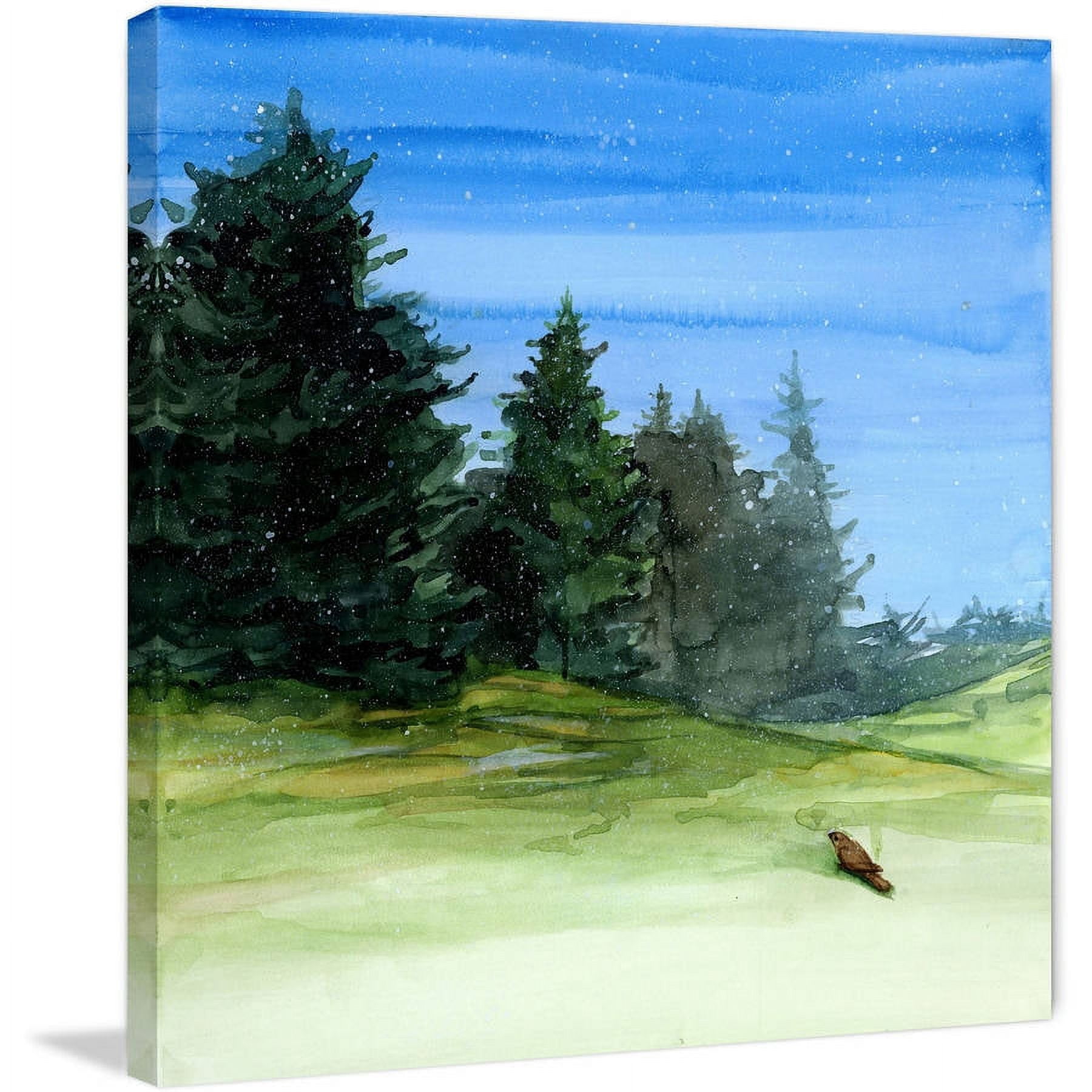 "Starry Sky" Painting Print on Wrapped Canvas