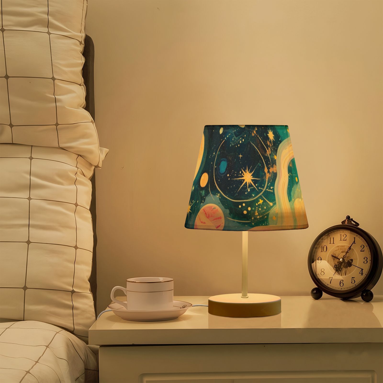 Starry Sky Planets LED Desk Lamp Table Lamp USB Bedside Nightstand ...