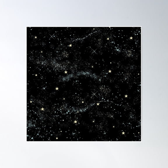 Starry Sky Poster Wall Art, Modern Wall Decor, 24x36 UNFRAMED