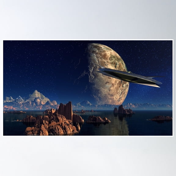 Starry Sky Poster Wall Art, Modern Wall Decor, 24x36 UNFRAMED