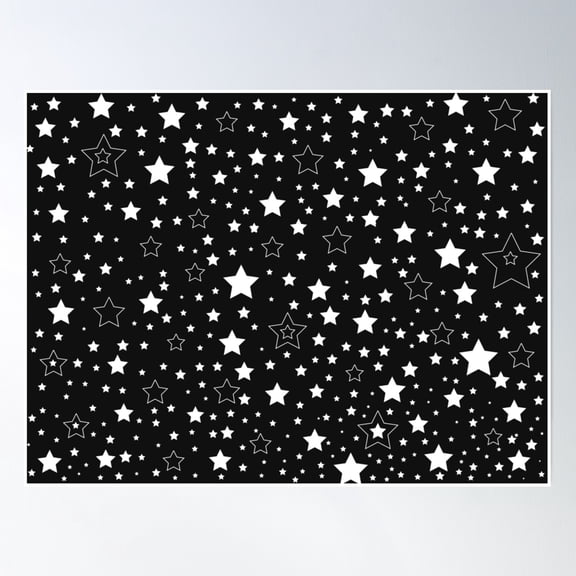 Starry Sky Poster Wall Art, Modern Wall Decor, 24x36 UNFRAMED