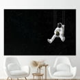 thumbnail image 1 of Starry Sky Printed, Astronaut And Sunflowers Artwork, Black Canvas, Sunflower Art Canvas, Astronaut Artwork, Modern Canvas Art, Canvas Wall Decor - 3P-Gallery Wrapped, 1 of 9