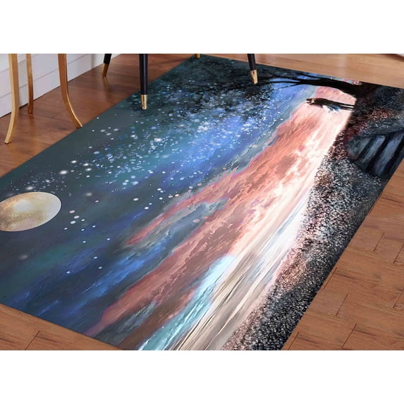 Starry Sky Rug, View Rugs, Gift Rug, Soft Rug, Indoor Rug, Hallway Rug, Runner Rug, Classic Rug, Gift For The Home, Soft Rug,Colorful Rug, 1.7'x2.3' - 50x70 cm