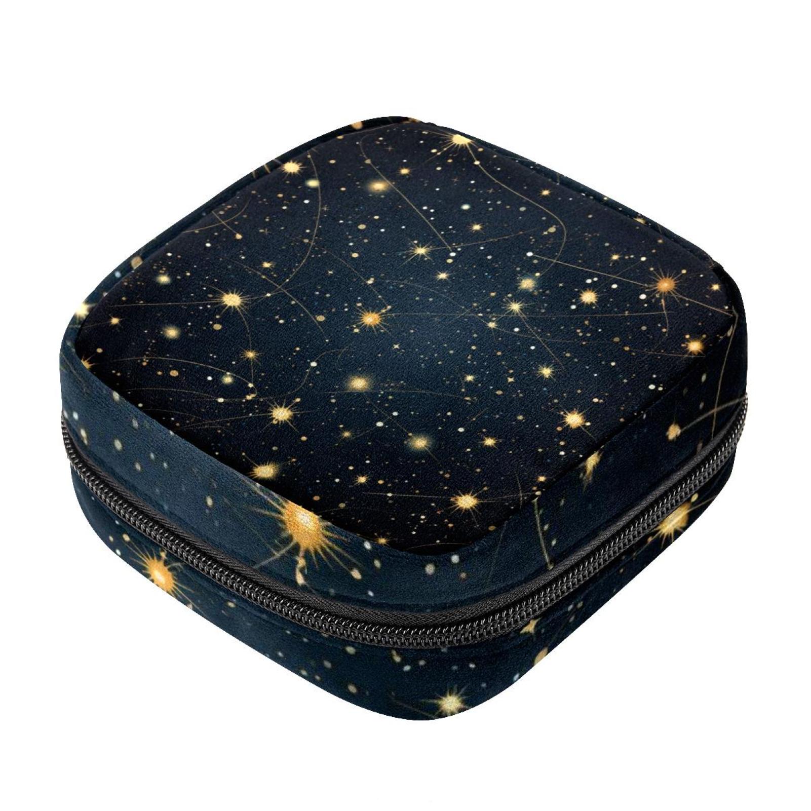 Starry Sky Sanitary Napkin Storage Bag Feminine Product Pouches 