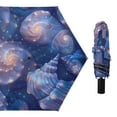 thumbnail image 1 of Starry Sky Shells Compact Sun Umbrella Windproof Travel Umbrellas for Rain Strong Portable UV Protection, 1 of 8