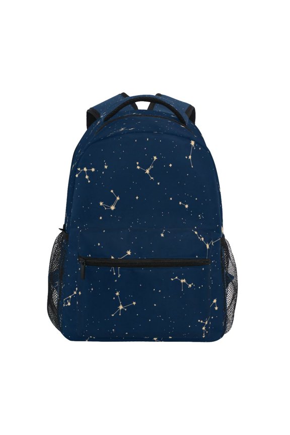 Starry Sky Stylish Large Backpack 15L Self-Standing Durable Twill for School, Office and Travel Use