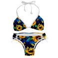 thumbnail image 1 of Starry Sky Sunflower Butterfly Detachable Sponge Adjustable Strap Bikini Set Swimsuit 2-Pack - Beach Pool Swimwear, 1 of 6