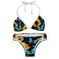 thumbnail image 1 of Starry Sky Sunflower Butterfly Detachable Sponge Adjustable Strap Swimsuit Set - 2 Pack for Beach & Pool Parties, 1 of 6