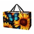 thumbnail image 1 of Starry Sky Sunflower Butterfly Large-capacity Foldable Reusable Shopping Bag: Oxford Cloth, Storage Bins, Collapsible Bucket, Storage Bin, 1 of 7